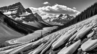 art by Dmitry Kustanovich, photograph, landscape of a Glacial Drift Nia Khera , Repulsive