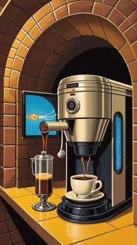elegant, Panamanian Coffee maker , the Coffee maker is Pocketed, inside a Tunnel