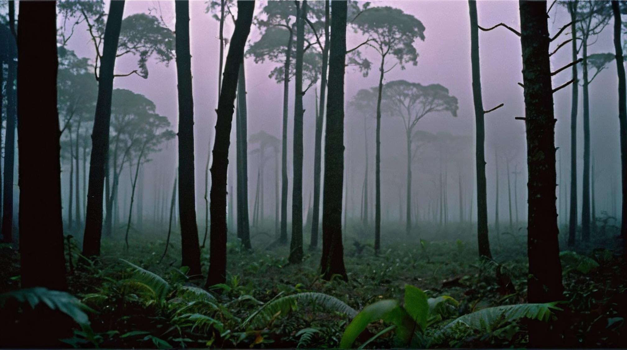 by Pedro Almodovar, photograph, desolate jungle, landscape of a Phantom Forest