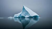 art by Paul Barson, photograph, landscape of a Iceberg, Foggy