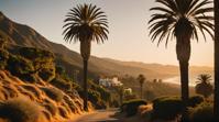 photograph, Demoscene, landscape of a gorgeous magnificent Cali, Light