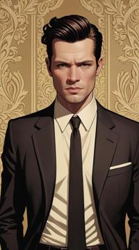 art by Amy Earles, Ethan Van Sciver, glamorous photo, Average traditional Western Max Payne