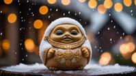 photograph, shot from behind of a Masterpiece Realistic Mayan kashiwa mochi , it is anthropomorphic reimagined as a Lord of the Rings movie character, it is in a Victorian setting