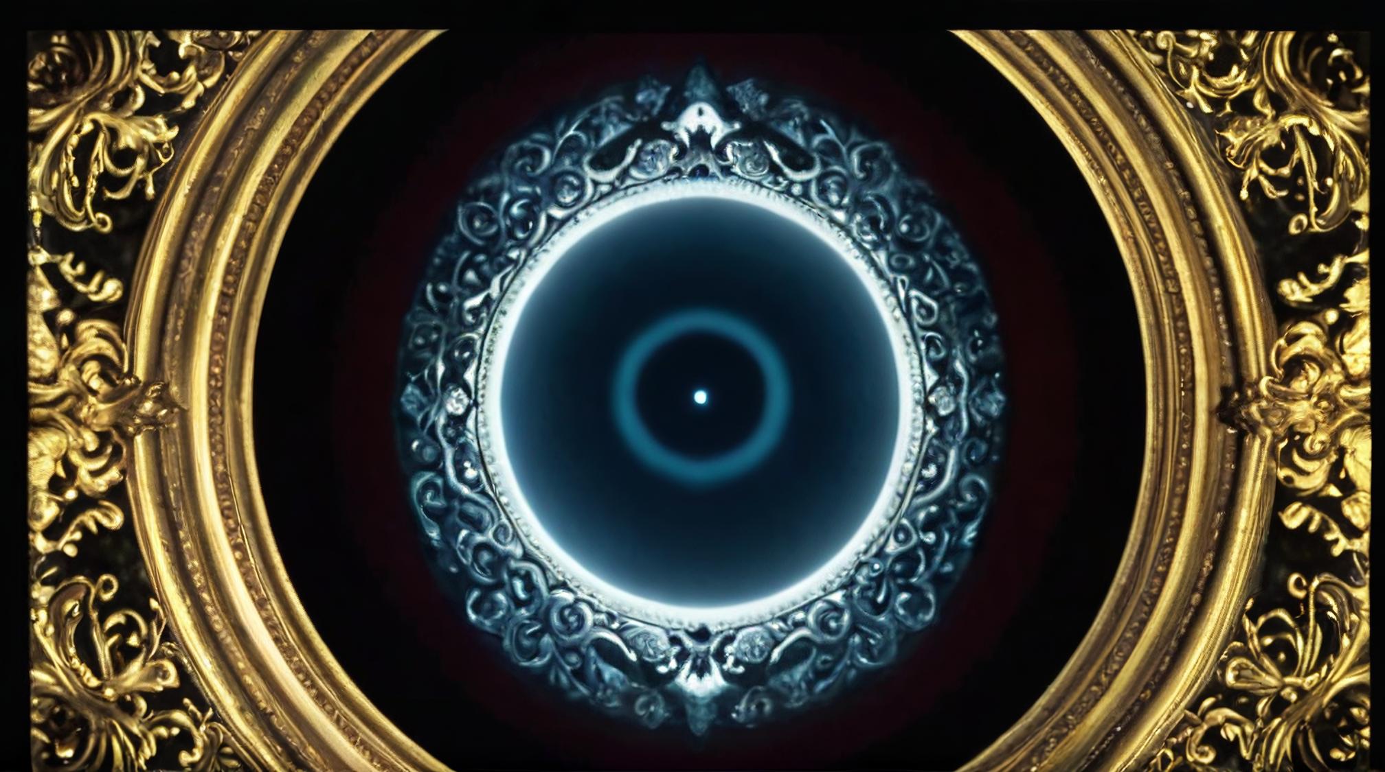 photograph, Loathsome Enigmatic Supermassive black hole , with Baroque details, Anime screencap