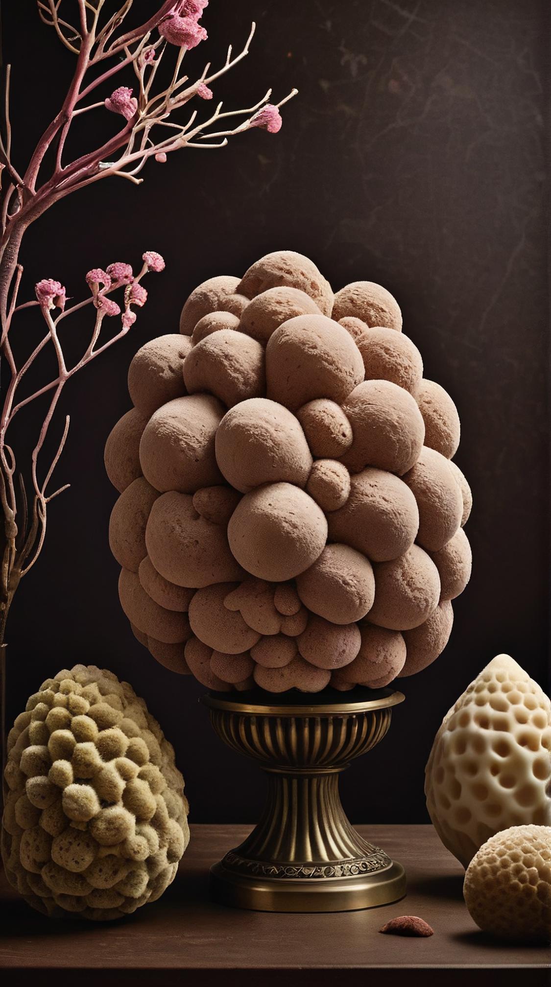 designed by Anto Carte, Albumen print, elegant, Sea Sponge