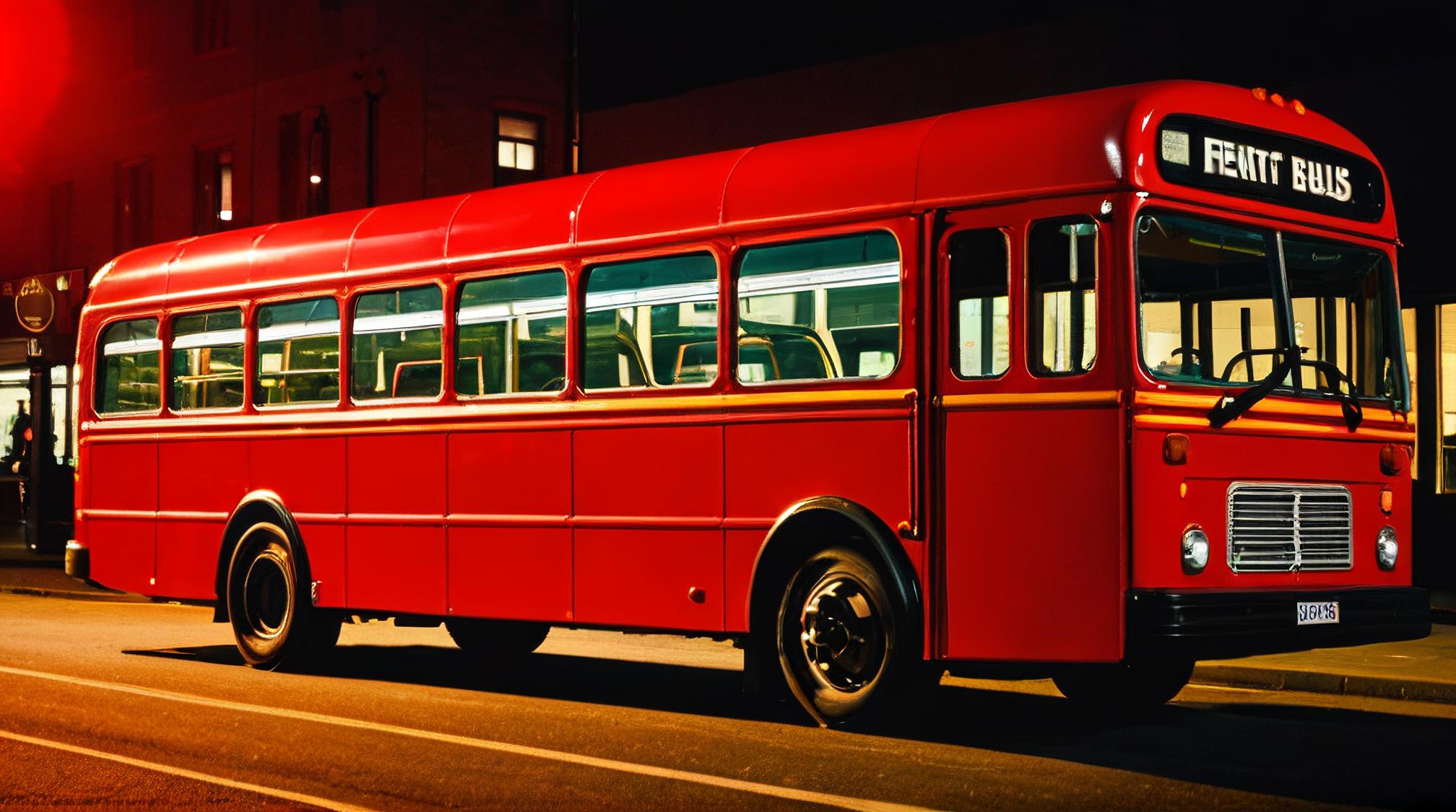 stylized by Simon Prades, photograph, Feigned S Bus, side lit