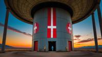 by Dain Yoon, photograph, Curly Sci fi Nuclear missile silo, deep focus
