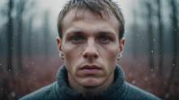 photograph, cinematic shot of a Belarusian Universe of Cleansing , Psychotic and Fascinating Grumpy , made from Fleece