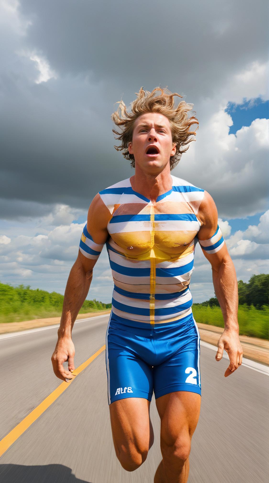 by Sean Yoro and Joshua Reynolds , Unusual The Weatherman , racing stripes, motion blur