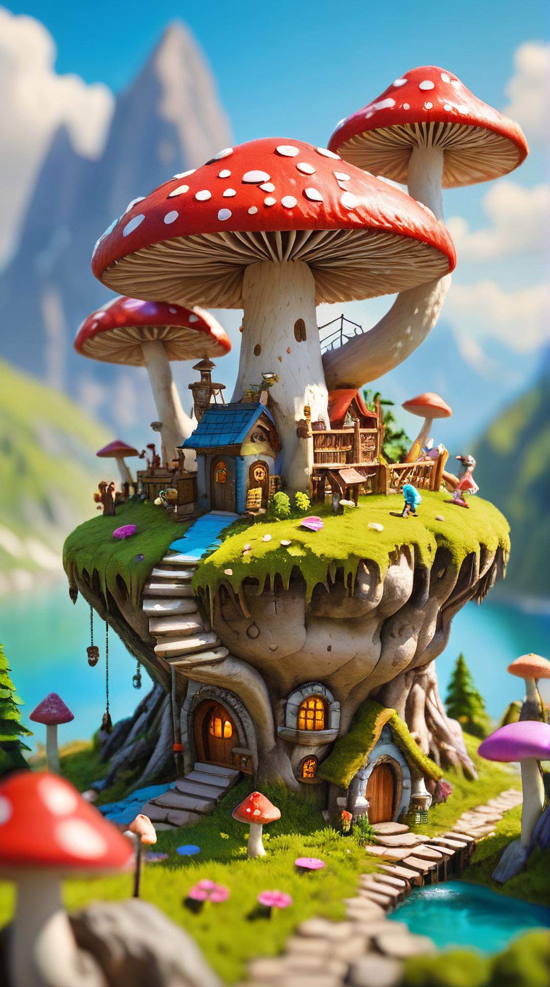 fantasy art designed by Darek Zabrocki , Simon Marcy , it is Scenic, tilt shift