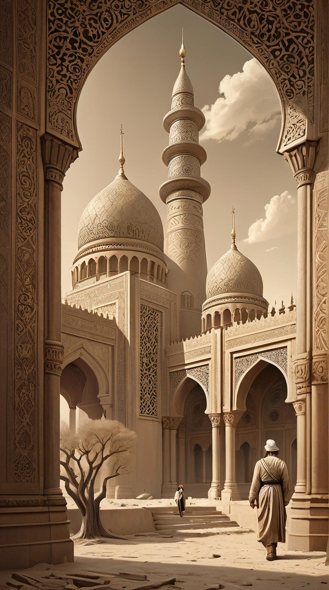 stylized by karol bak, james jean and tom bagshaw, landscape of a Deserted Tashkent, Ultra Detailed