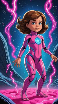 children s illustration art designed by Jan Berenstain , amateurish Unreal Engine, Wonderous Space Age Cortana , Horror