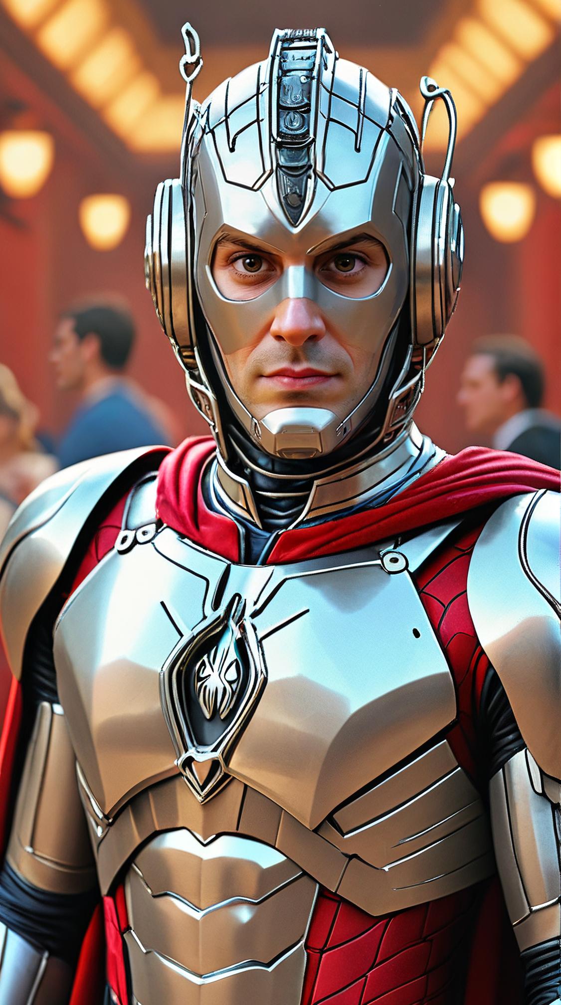 Male Cyberman Spider Man of Dismal , Spider Man is Epic, Attending theater performances, chin of Henry Cavill