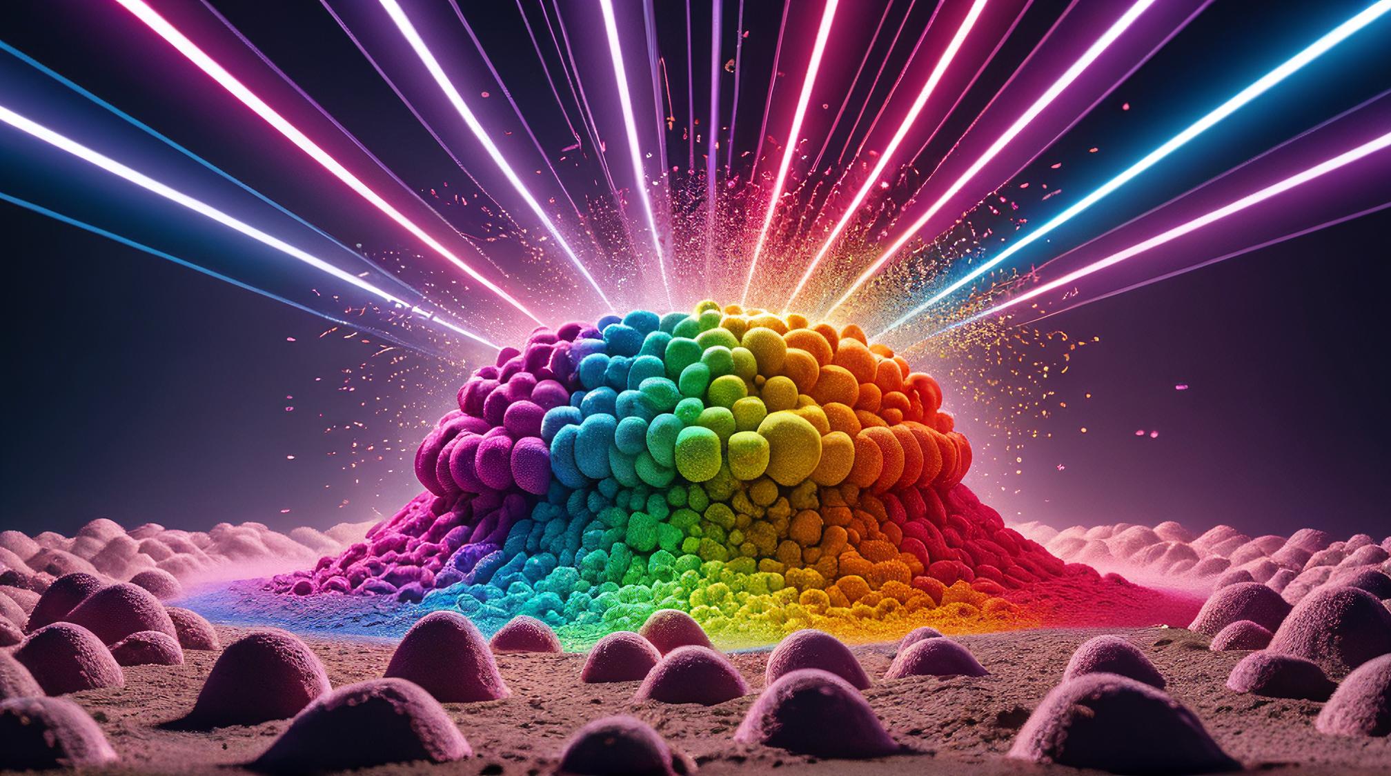 digital art, Dusty jimmies, Spring, Very wide view