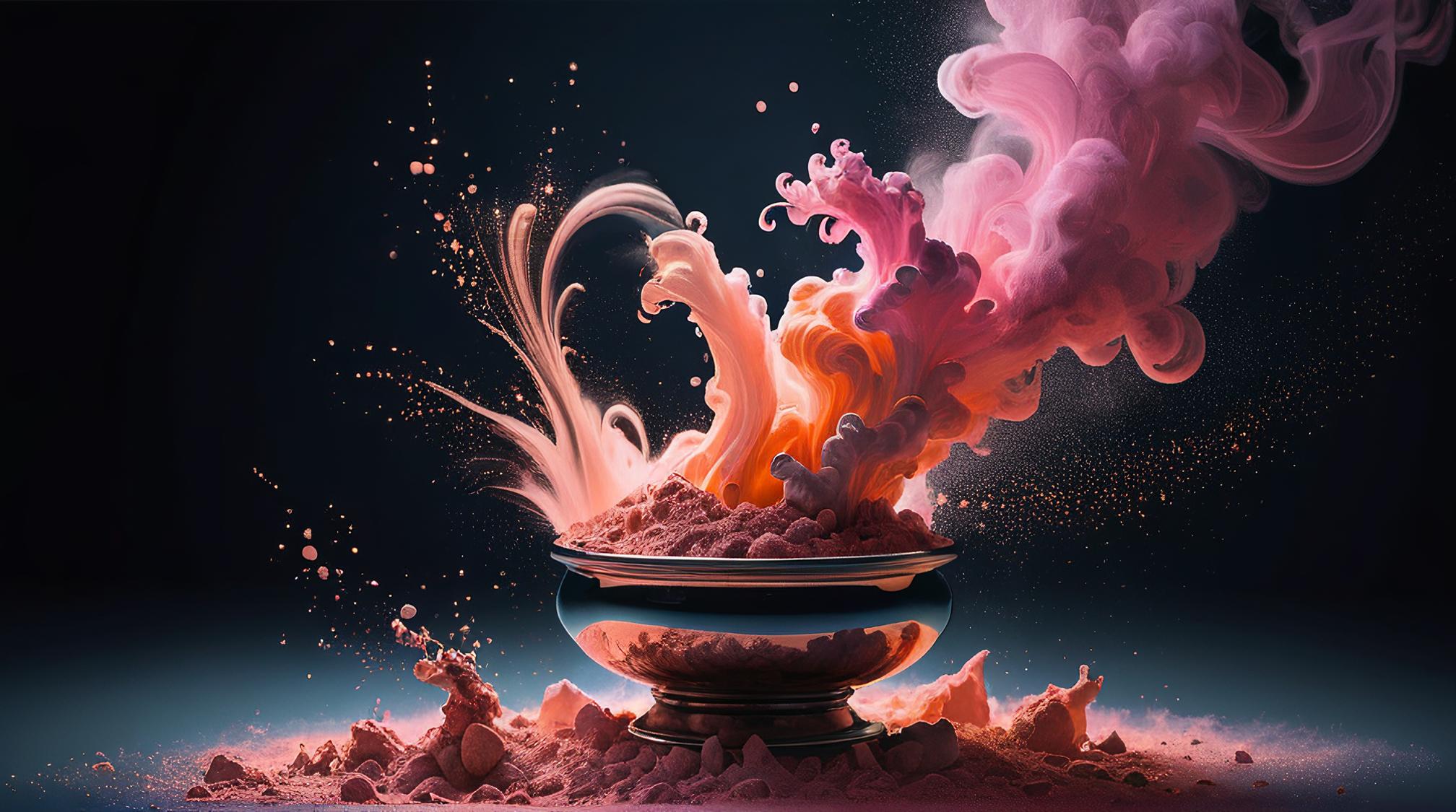 digital art, Contemporary Magic powder, Ethereal Lighting, drawing