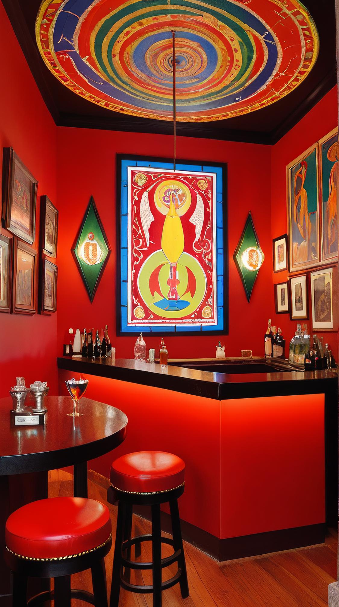 primitivism art designed by Craigie Aitchison and Marsden Hartley, Medievalism, Talented Pathetic The birth of Athena , from inside of a Gorgeous Bar