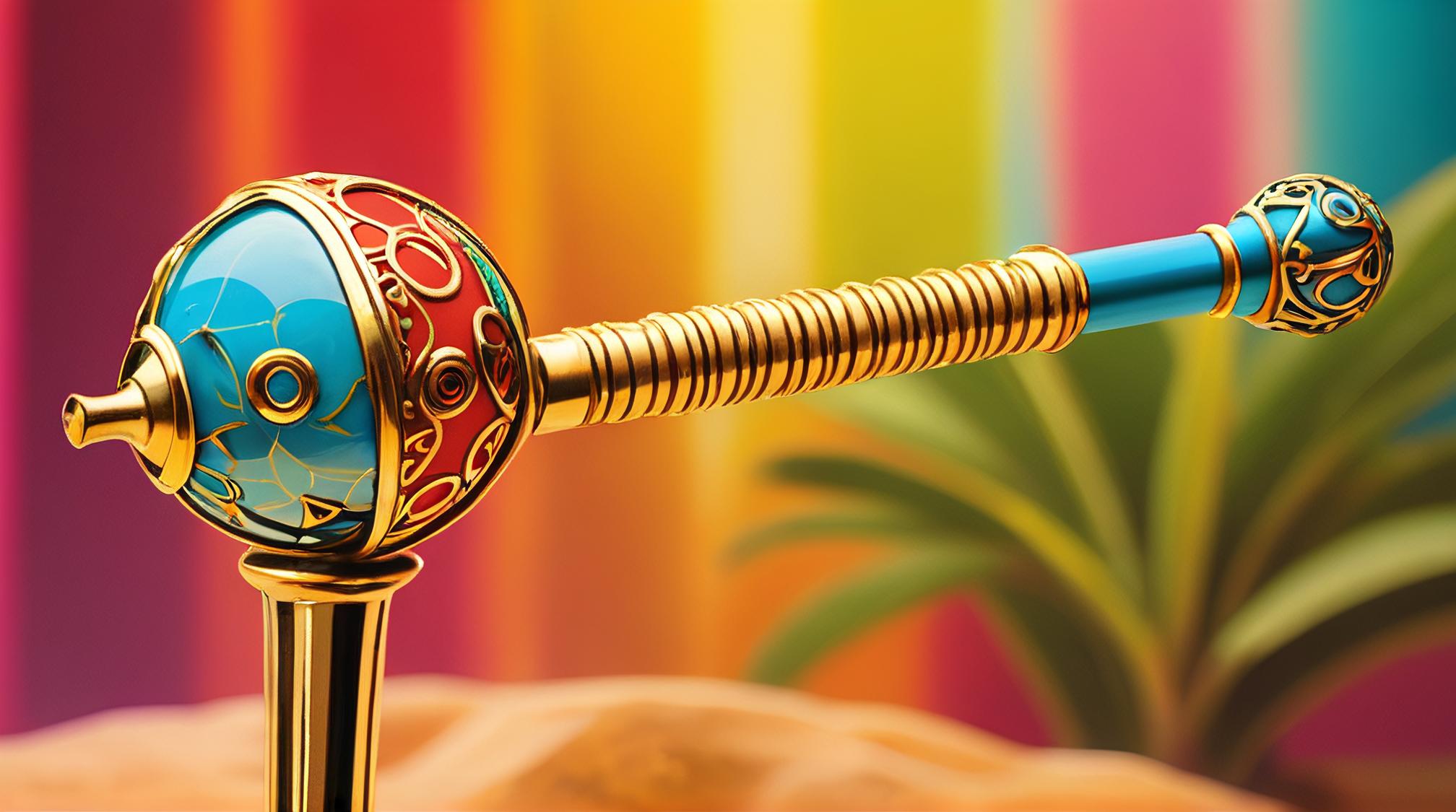 digital art, Egyptian Macedonian Magic wand , it is Nurturing, inside a Yucatan Peninsula