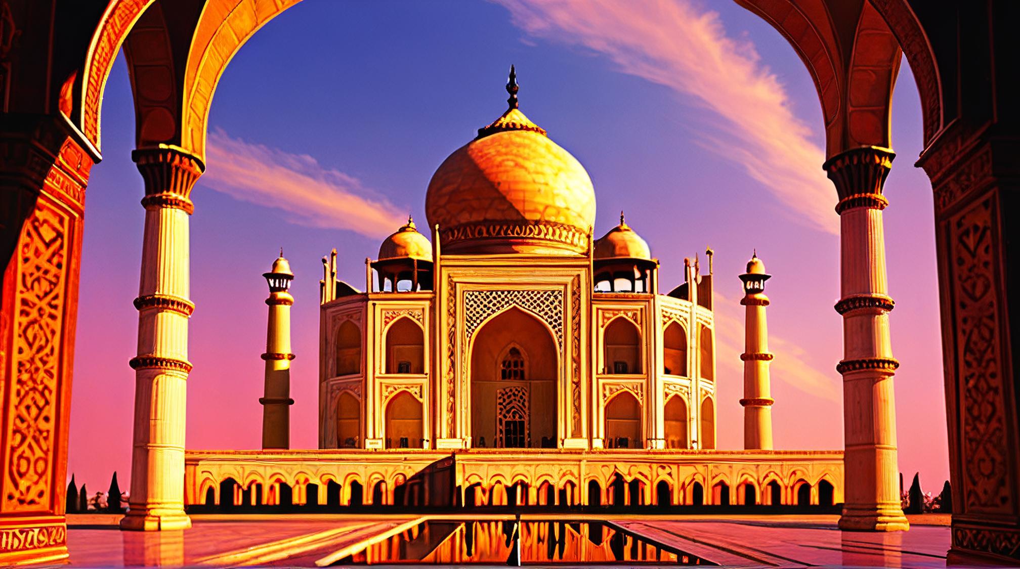 designed by Peter Sedgley, concept art, Young Taj Mahal, Movie still