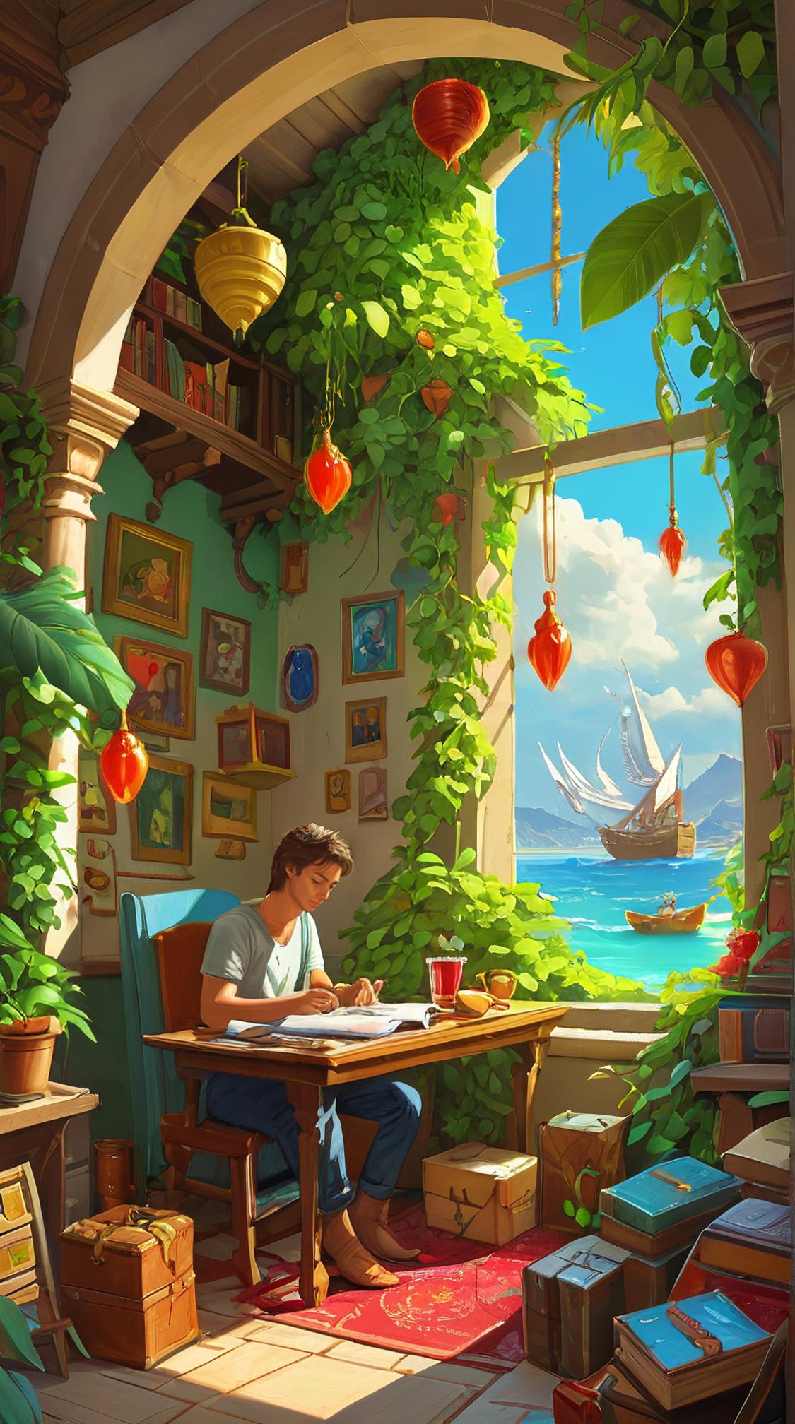 digital art by RHADS , Unreal Engine, Feigned Cluttered Adar , fantasy art