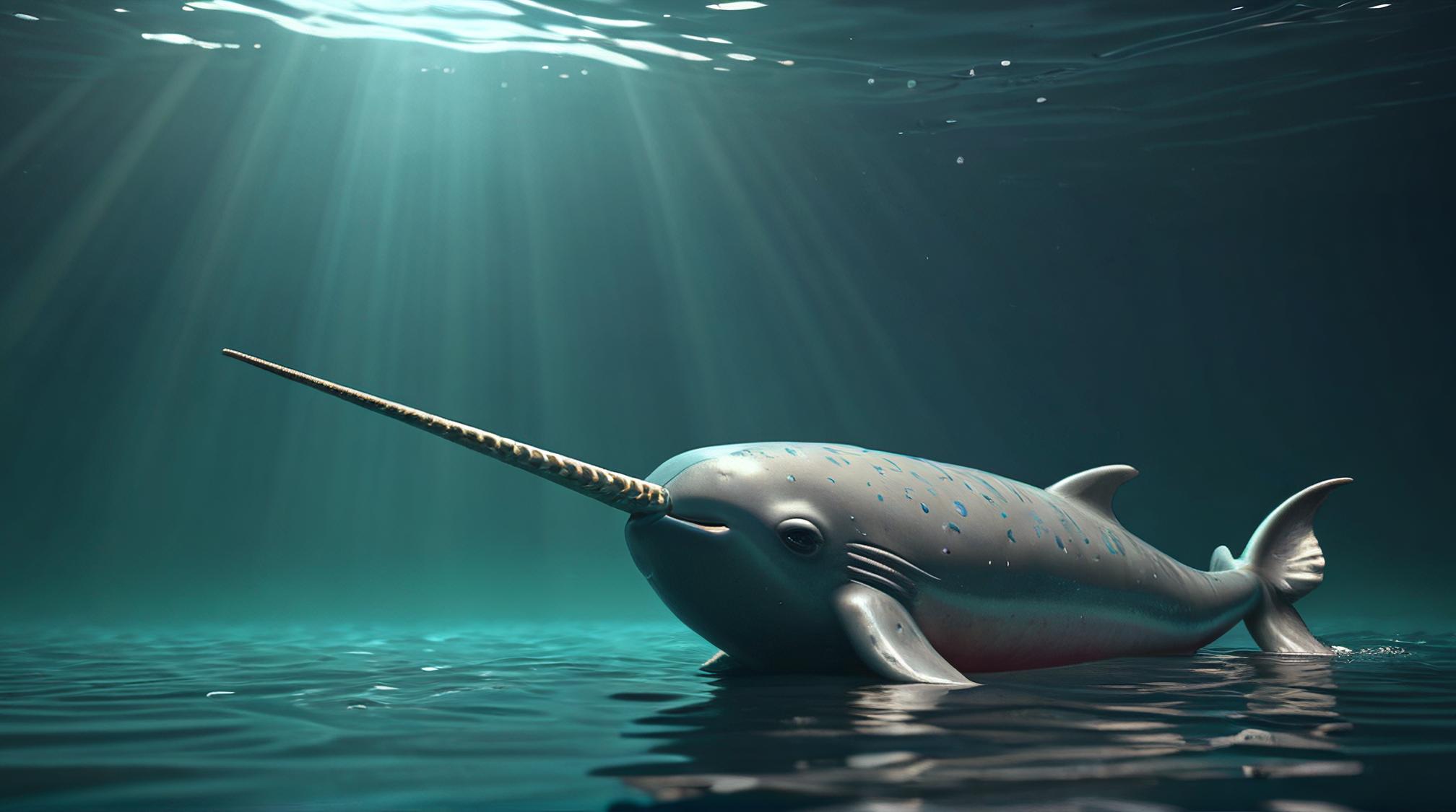 octane render, Narwhal, it is Sad, Summer