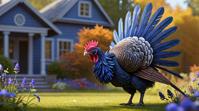 designed by Raina Telgemeier, octane render, Ghastly Wild Turkey , best quality