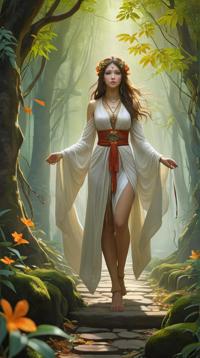 fantasy art by Bastien Lecouffe Deharme, vibrant Anime, Footprints on the path of discovery, seekers of truth