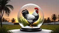 designed by Phil Foglio and Maxime Maufra, octane render, Chicken with Gloomy ears, Symbolic and Intensive