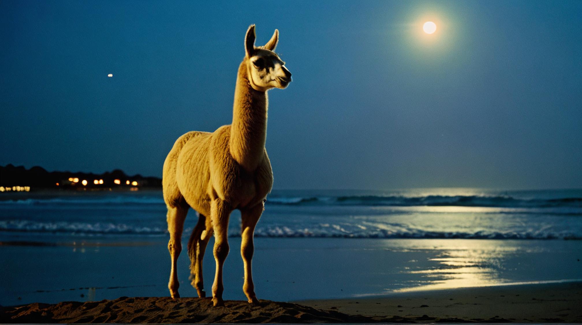 photograph, Golden ratio, Mystical Llama, hyper detailed