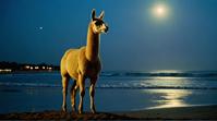 photograph, Golden ratio, Mystical Llama, hyper detailed
