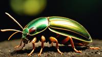 art by Chung Shek and Susan Seddon Boulet, photograph, Ancient June Bug, Very wide view