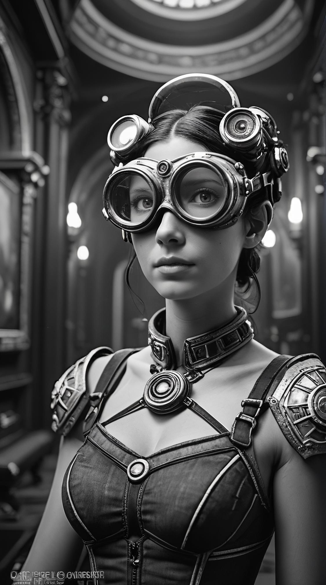 Unreal Engine, Friendly slender Empire Chell Making photographs, , Goggles