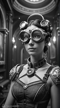 Unreal Engine, Friendly slender Empire Chell Making photographs, , Goggles