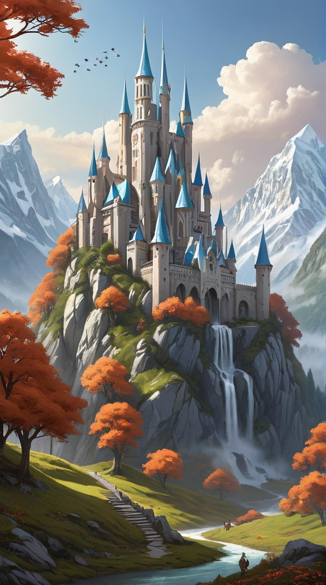 landscape of a Silvermoon Keep of the Elven Knights, Phenomenal and Pretty, designed by Oliver Wetter, Pierre Pellegrini