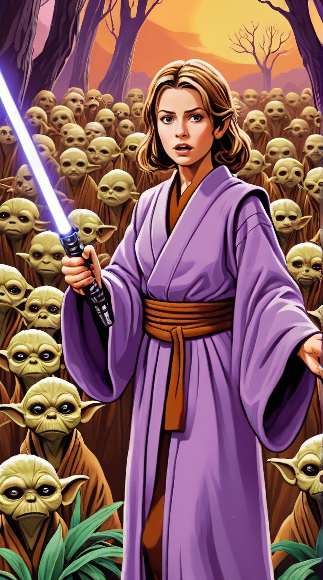 crowded flora, S Charismatic small Female Jedi , Elusive Purple trimmings, Winter