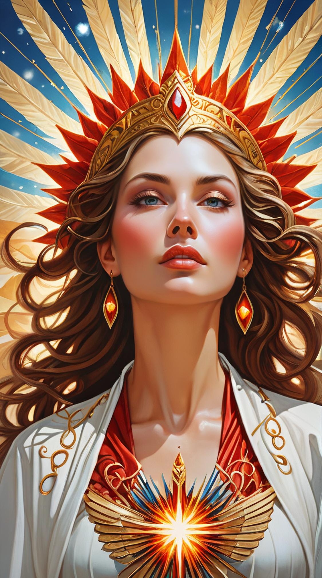 character art by Karol Bak, Portrait, The Pentecost , Calming