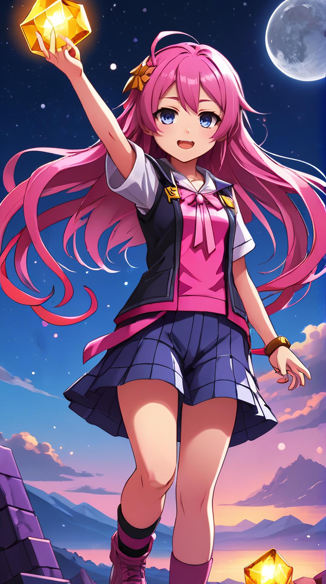 masterpiece , best quality , anime style, d