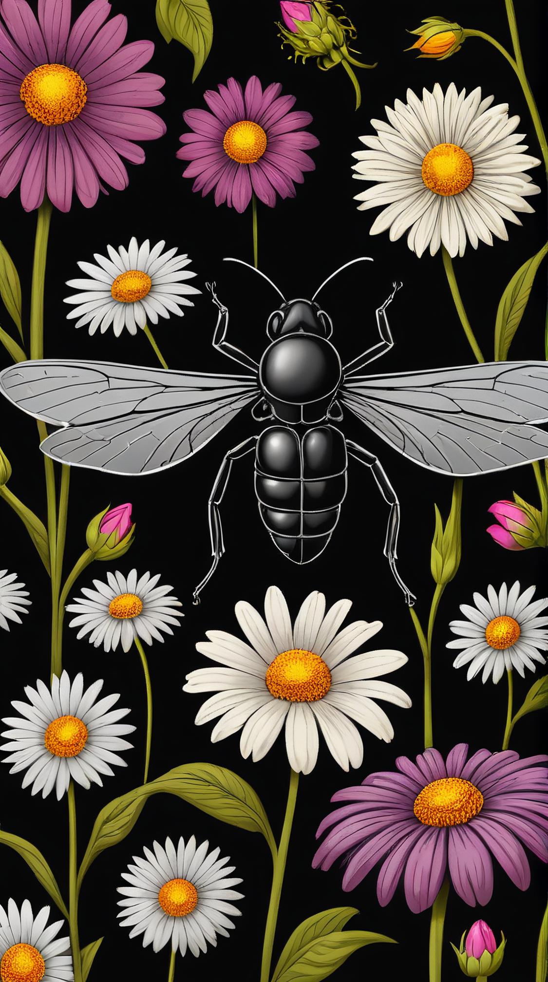 Digital art, Insect repellent , Gruesome, plain dark black and Colorless background