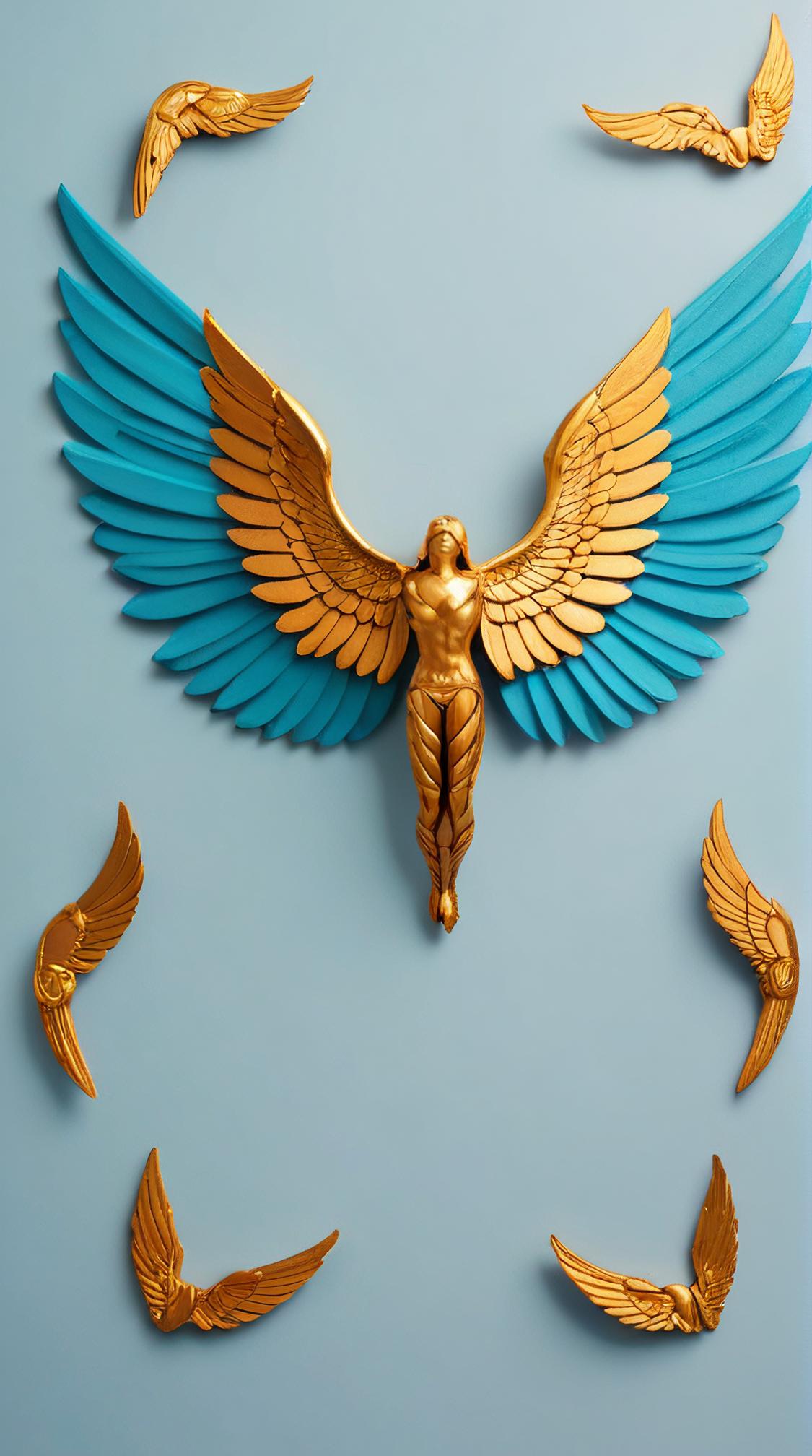 small centered composition, product shot, plain background, wallpaper art