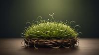 small centered composition, product shot, plain background, art by Mike Campau Alex Petruk APe