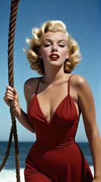 stylized by Andre de Dienes, fashion art, Muppet Style of a Desolate Icebreaker Alchemy symbols , beach