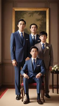 spontaneous picture of, The Men,ion Family , Eye catching Daring and lower class