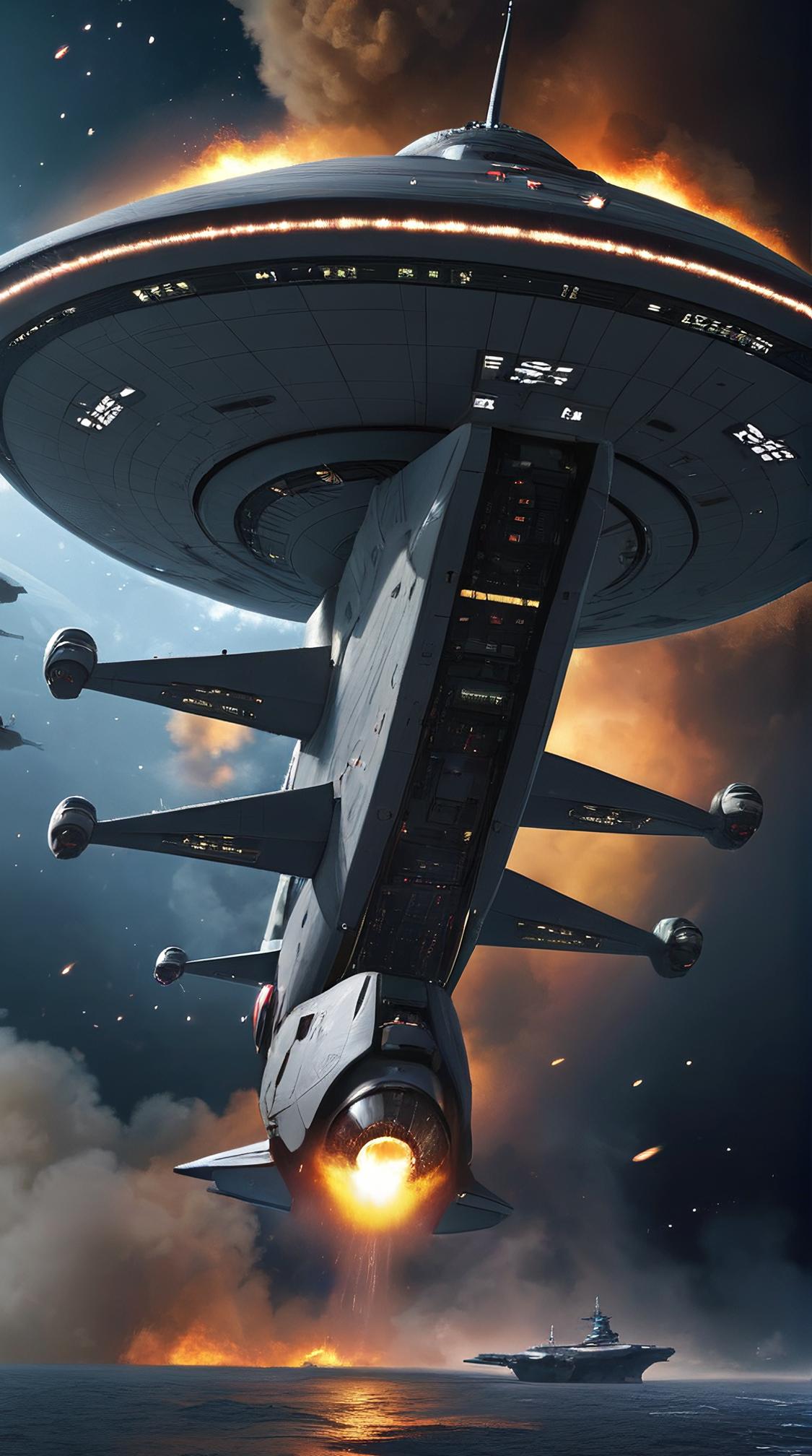 designed by Tibor Nagy, USS Enterprise, it is Violent, Stars in the sky