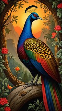 Himalayan Monal of Insanity, Asymmetrical, kinetic art, short lighting