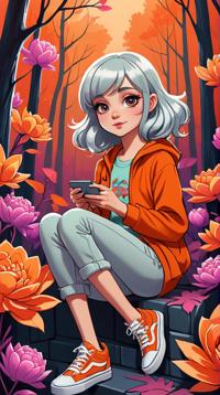 fantasy art designed by Lois van Baarle , Color splash, Avant Garde Polish wafer, it is made by Vans