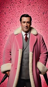 by William Larkin, Amedeo Modigliani and Ingrid Baars, folk art depiction of, morbidly obese Samurai Jon Hamm