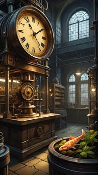 Cinematic still, Factory, it is very Wretched and Clockwork, art by Magali Villeneuve