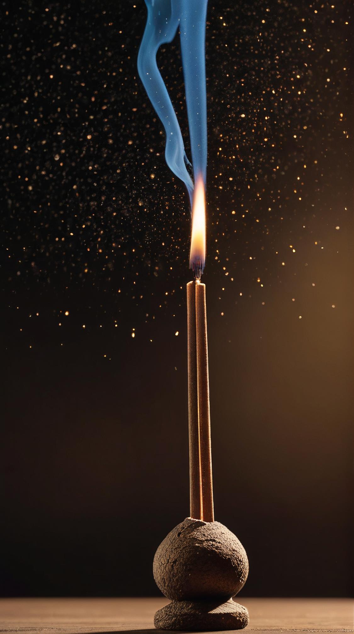 Asymmetrical Incense, made from Milky Way, modified, fine polished