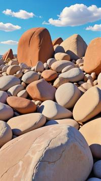 Rock, smooth, Clear skies, Fine art