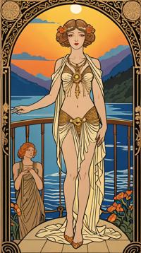 art nouveau art by George Barbier, art deco art, Concept art, hyper detailed