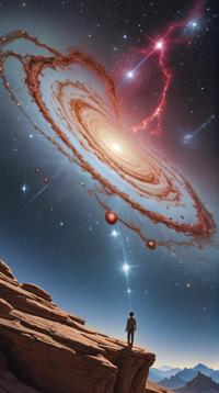 Repugnant Chinese Andromeda constellation, soft focus, magical realism art designed by Peter Blume , Hopeless
